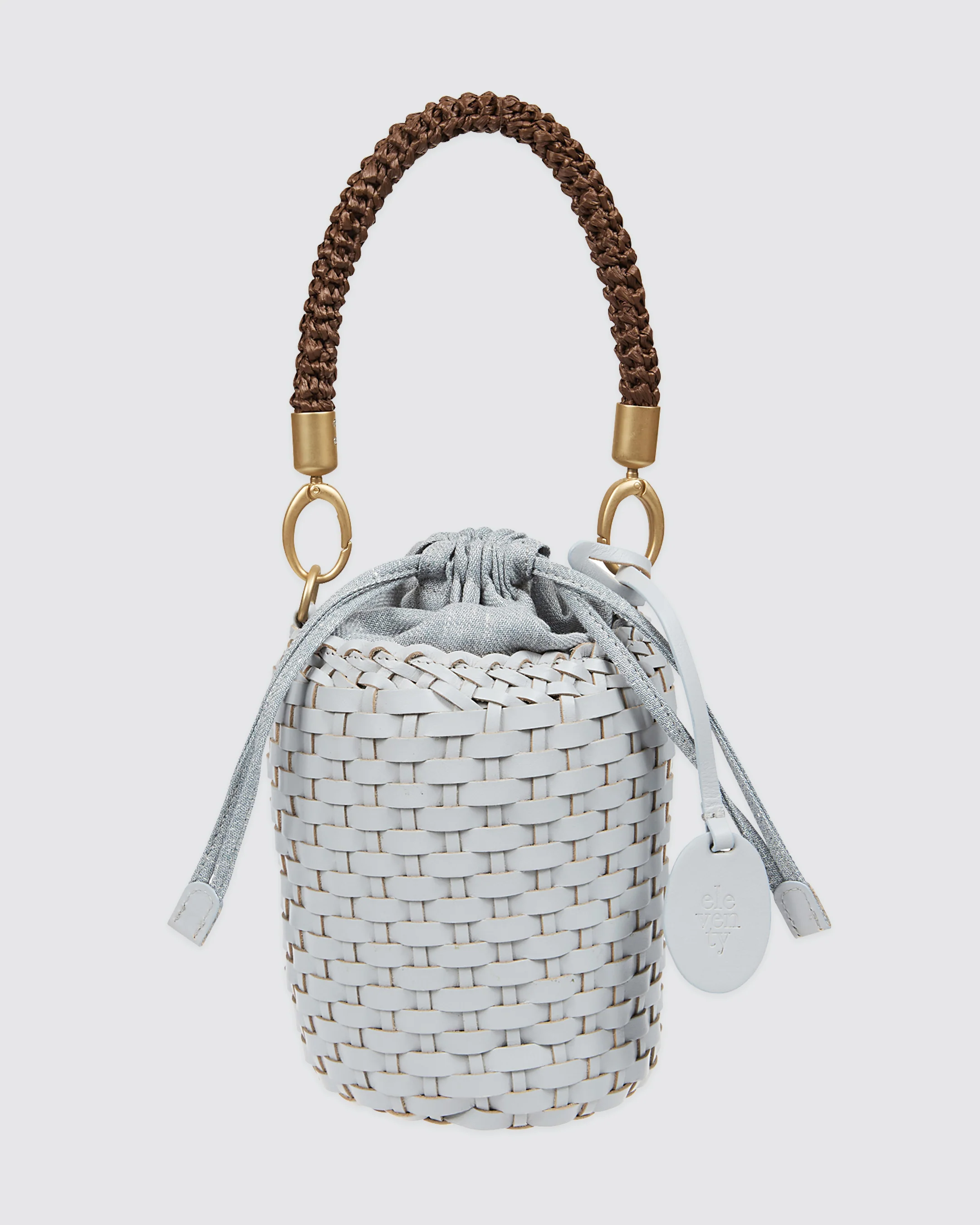 Borsa Secchiello in Pelle di Bufalo Intrecciata - Image 3