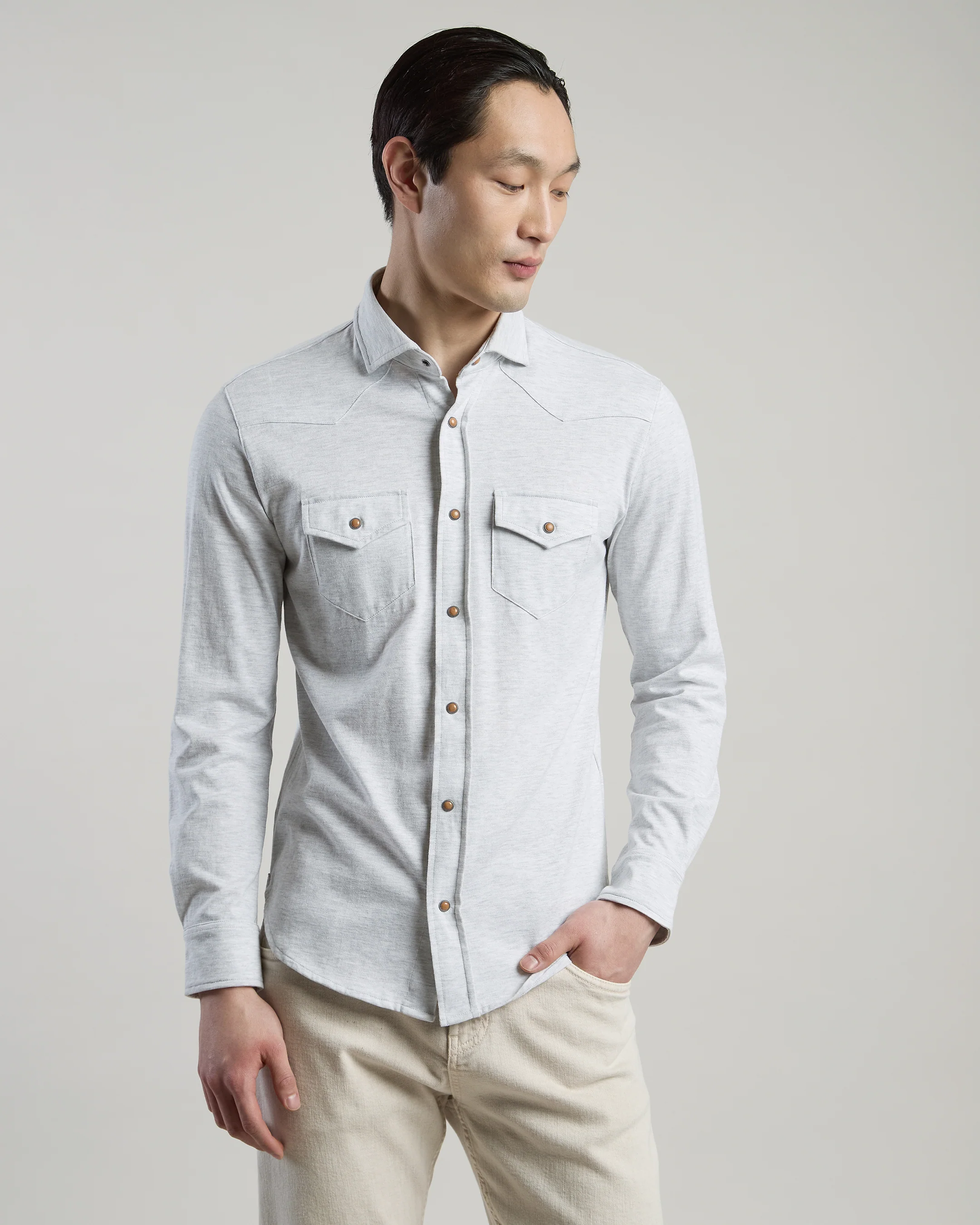 CAMICIA COTONE JERSEY - Image 10