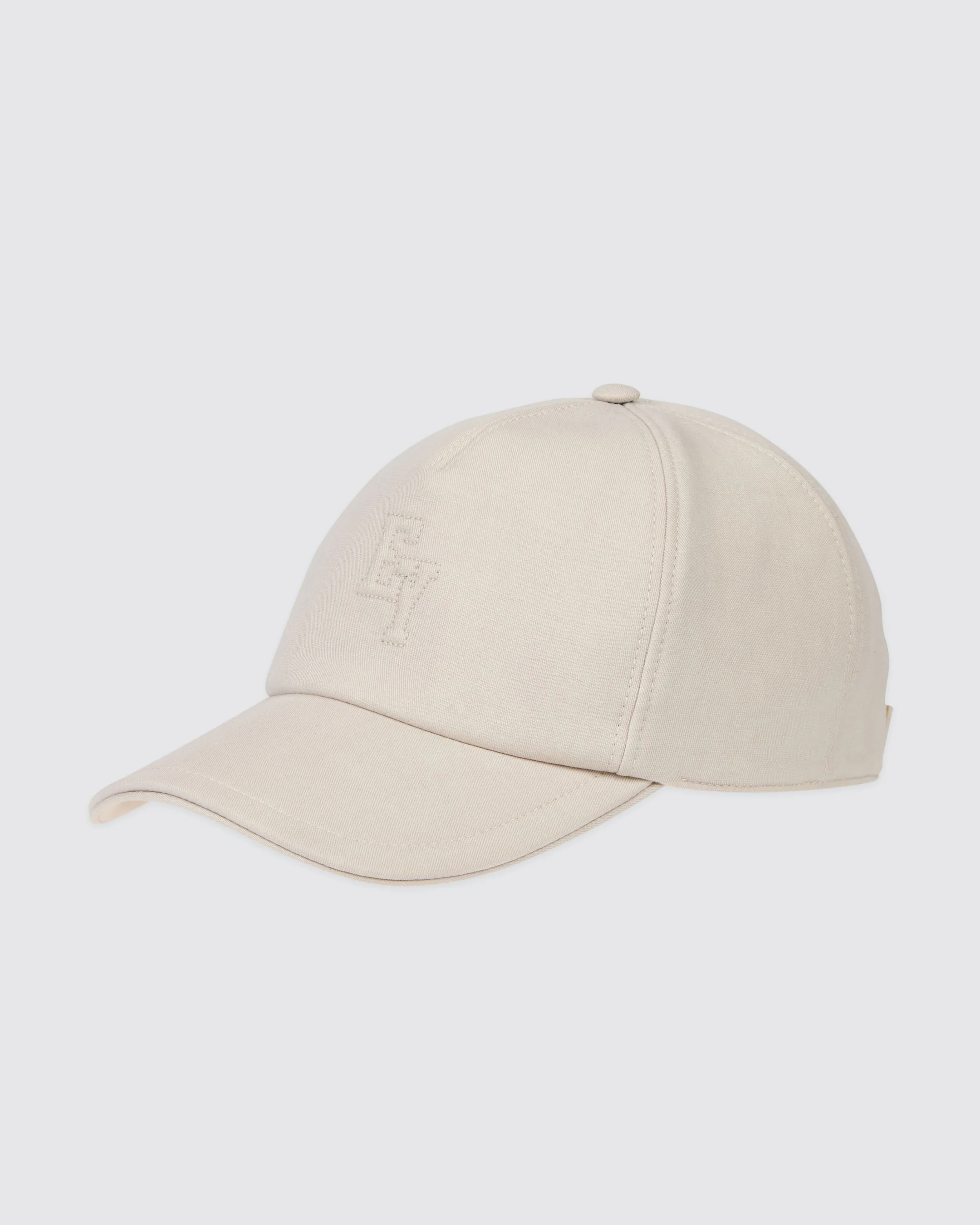 Cappello da Baseball in Lyocell e Lino con Logo 3D