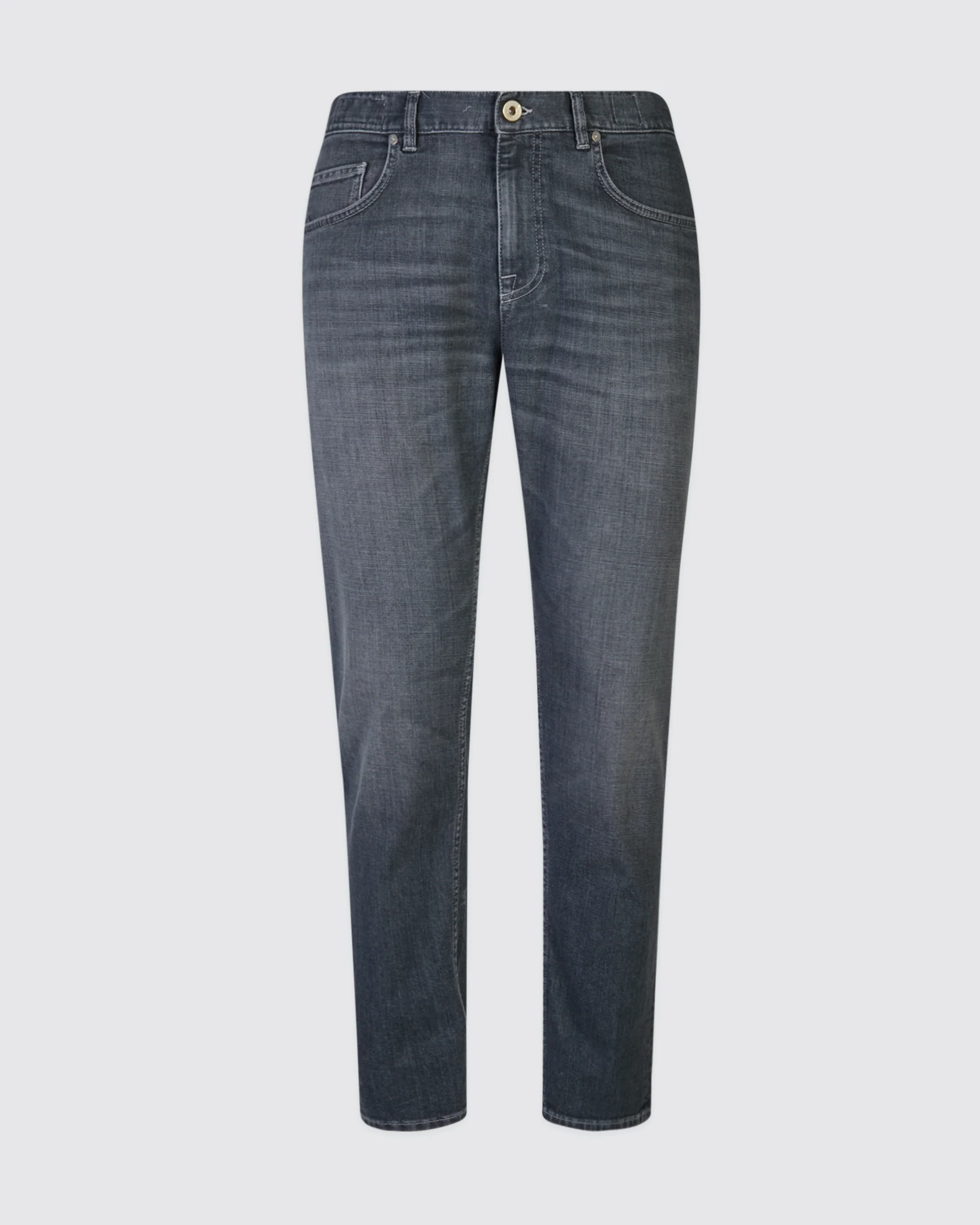 Pantaloni 5 Tasche in Denim di Cotone Regular Fit - Image 4