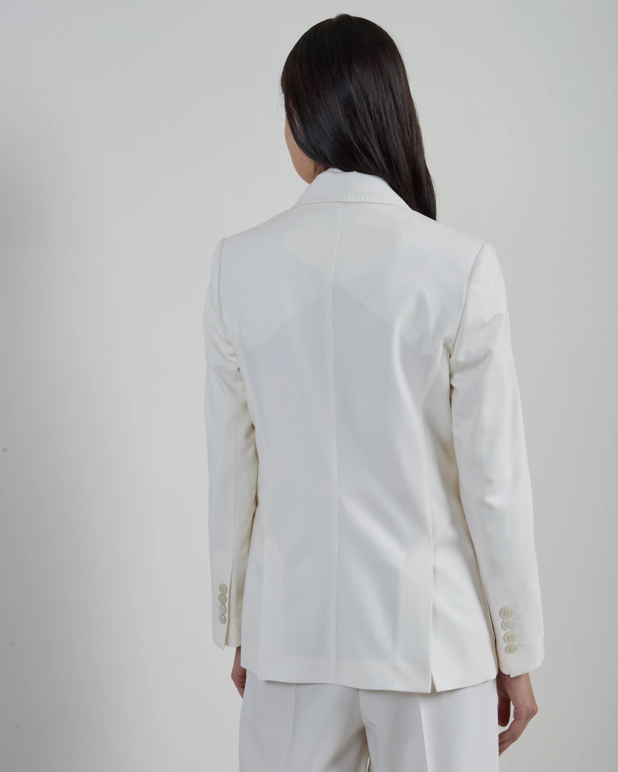 Giacca Doppiopetto in Lana Stretch con Impuntura MF - Image 2