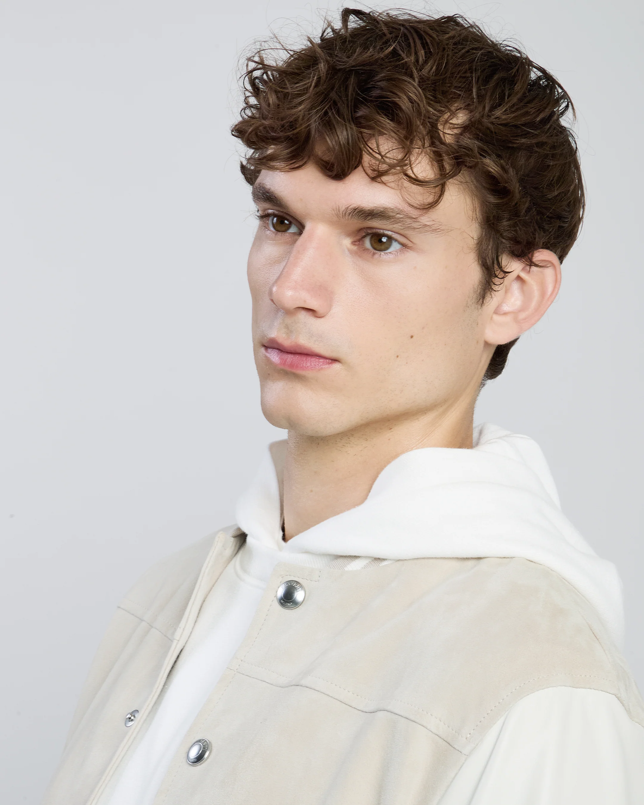 Giubbino Bomber Bimaterico in Suede e Nappa da Uomo - Image 7