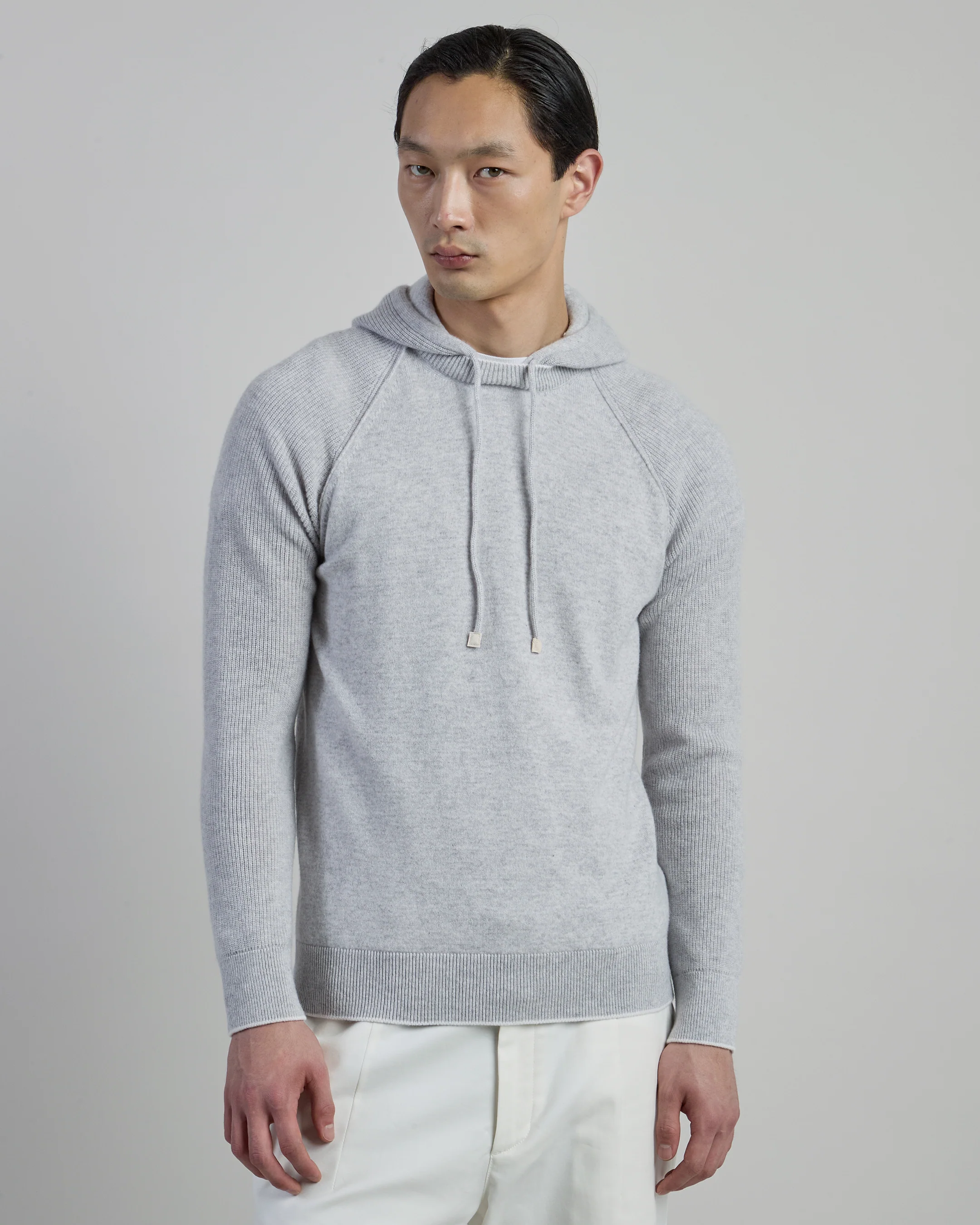 Maglia con Cappuccio in Cashmere e Costa Inglese - Image 5