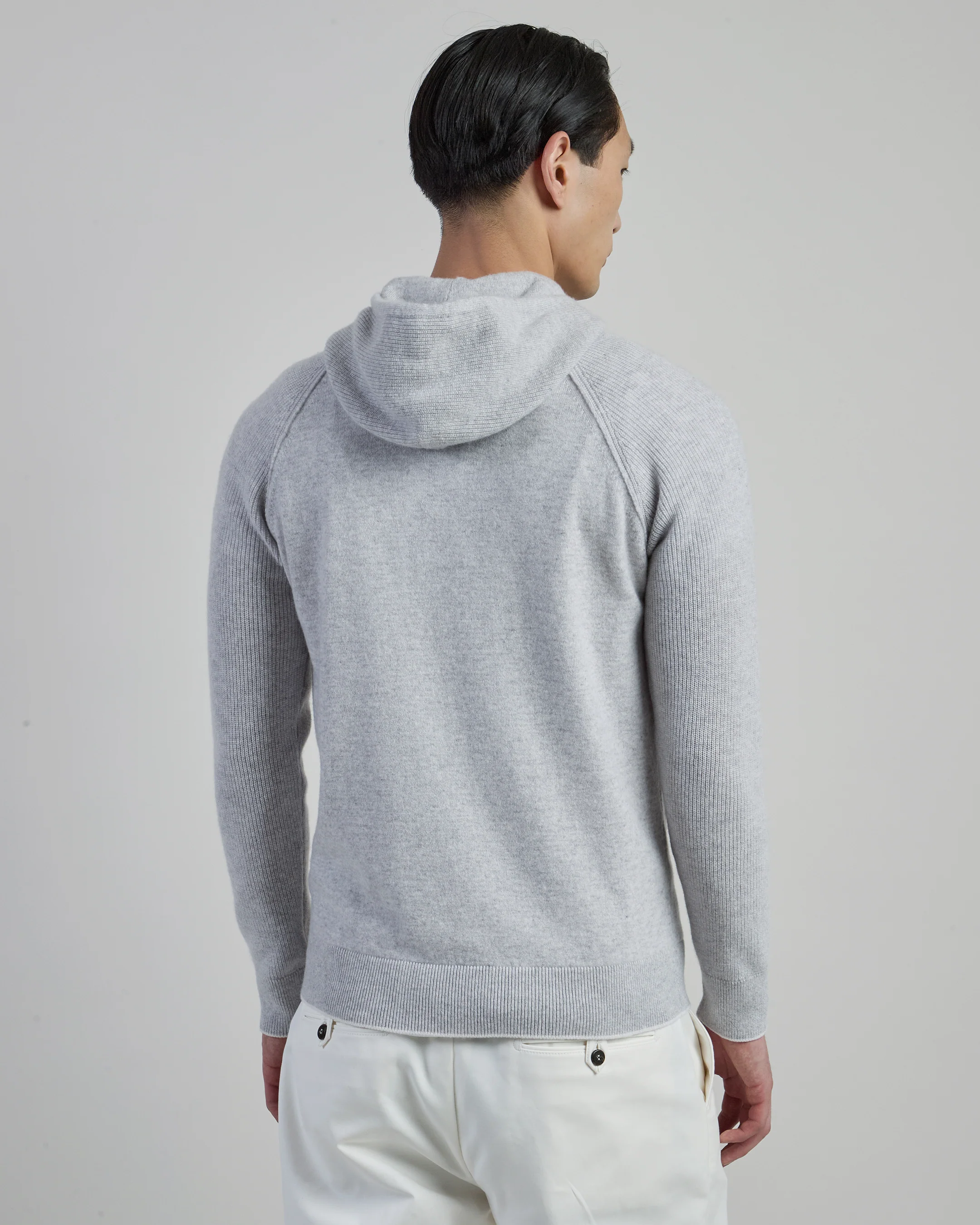 Maglia con Cappuccio in Cashmere e Costa Inglese - Image 6