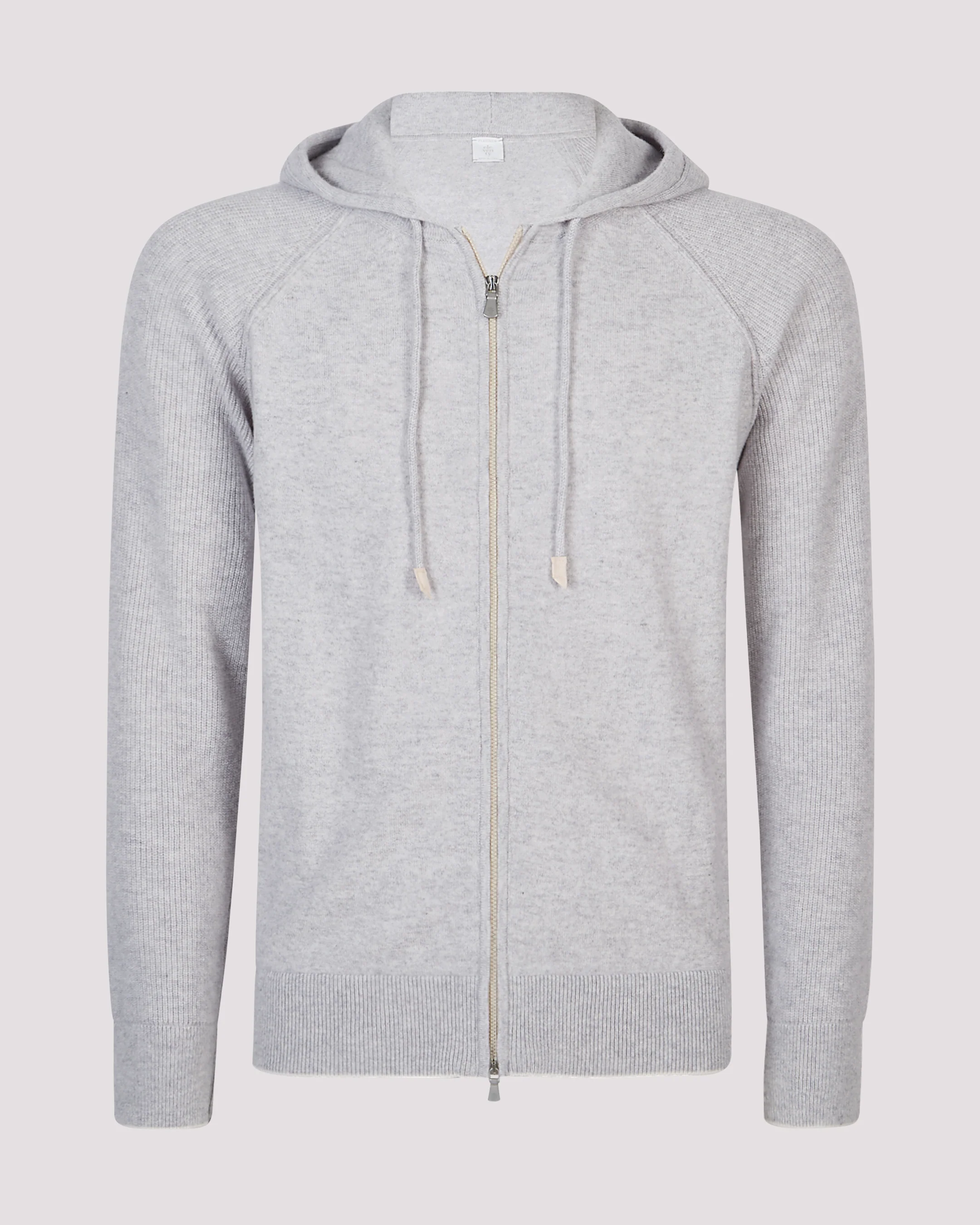 Maglia Full Zip in Cashmere con Cappuccio da Uomo - Image 4