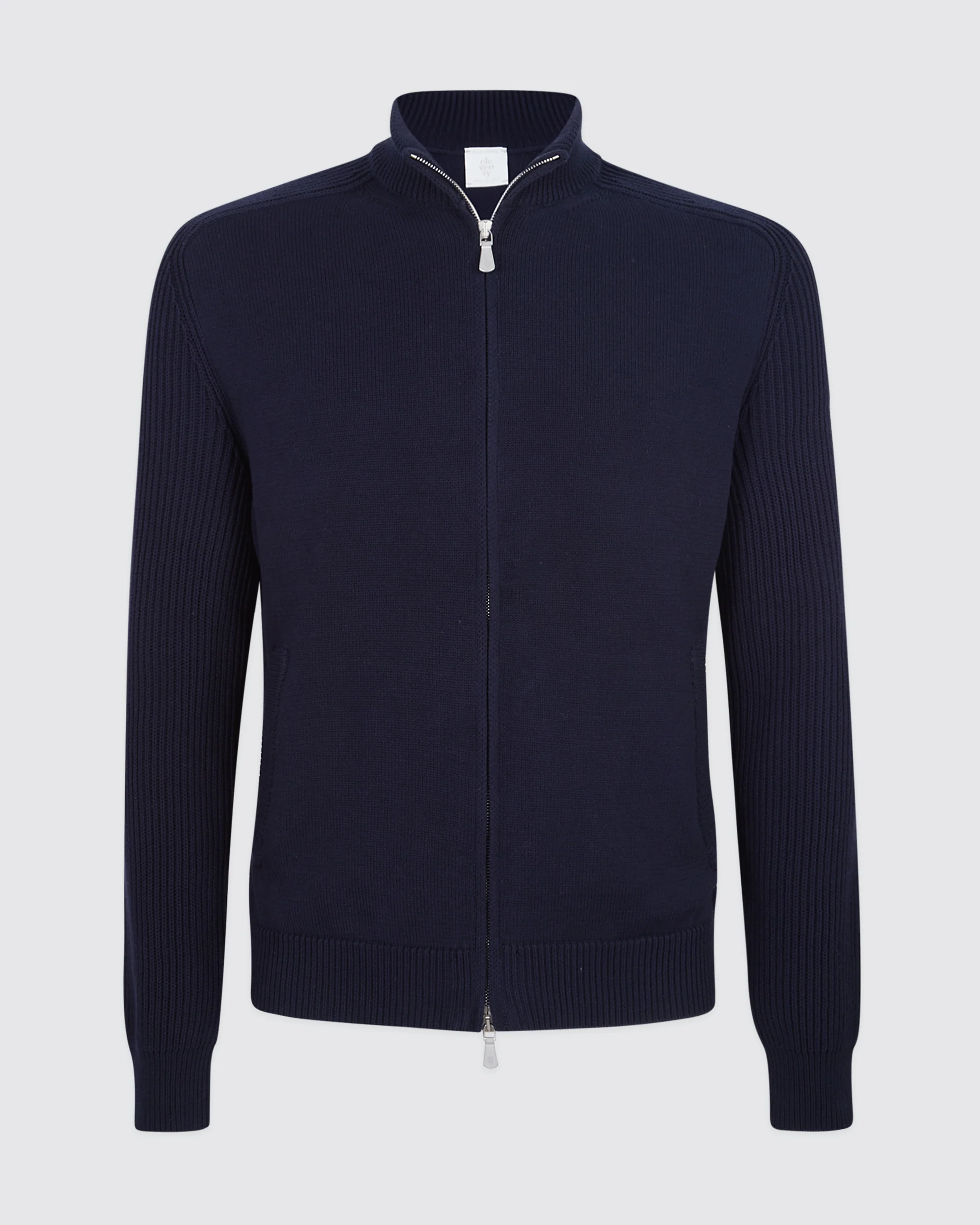 Maglia Full Zip in Cotone Finezza 7 da Uomo - Image 4