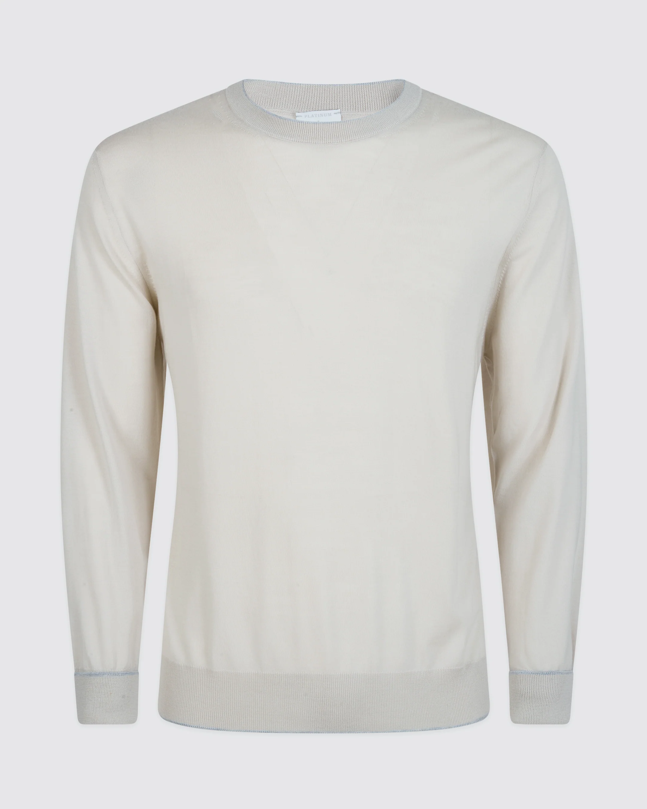 Maglia Girocollo in Lana Merino 14 Micron da Uomo - Image 5