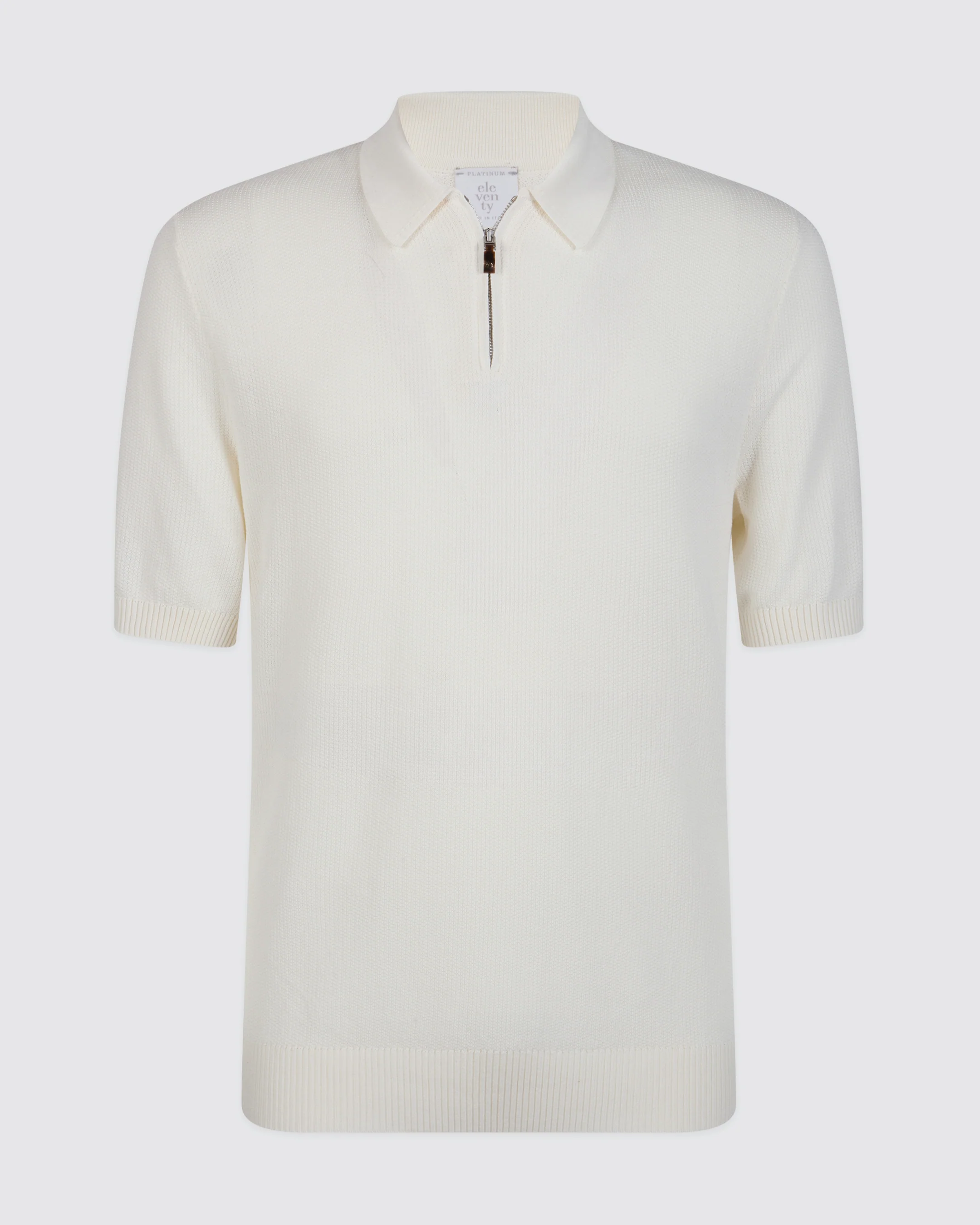 Maglia Mezza Zip in Cotone Nido d'Ape Uomo - Image 4