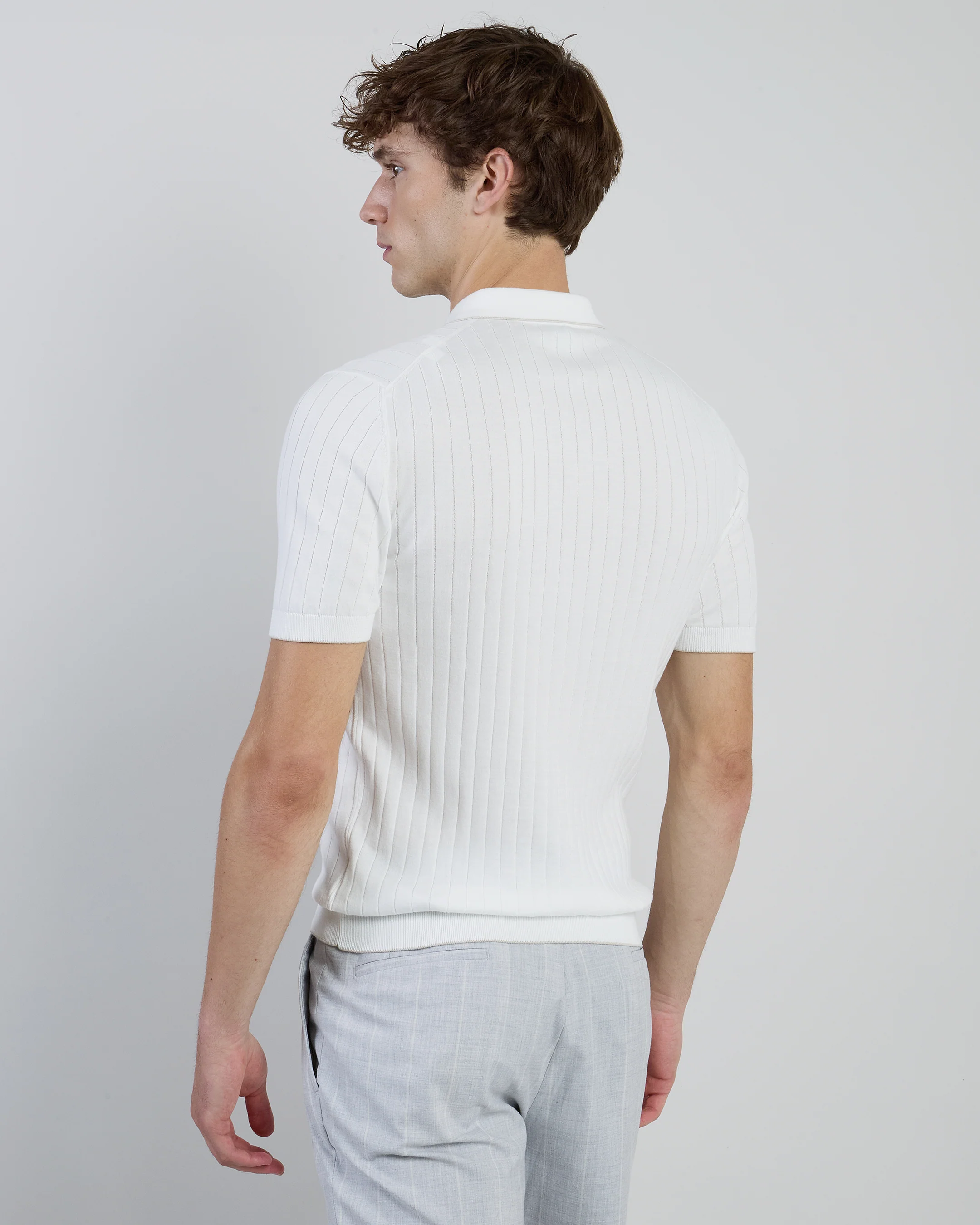 Maglia Mezza Zip in Cotone Sea Island Finezza 18 - Image 2