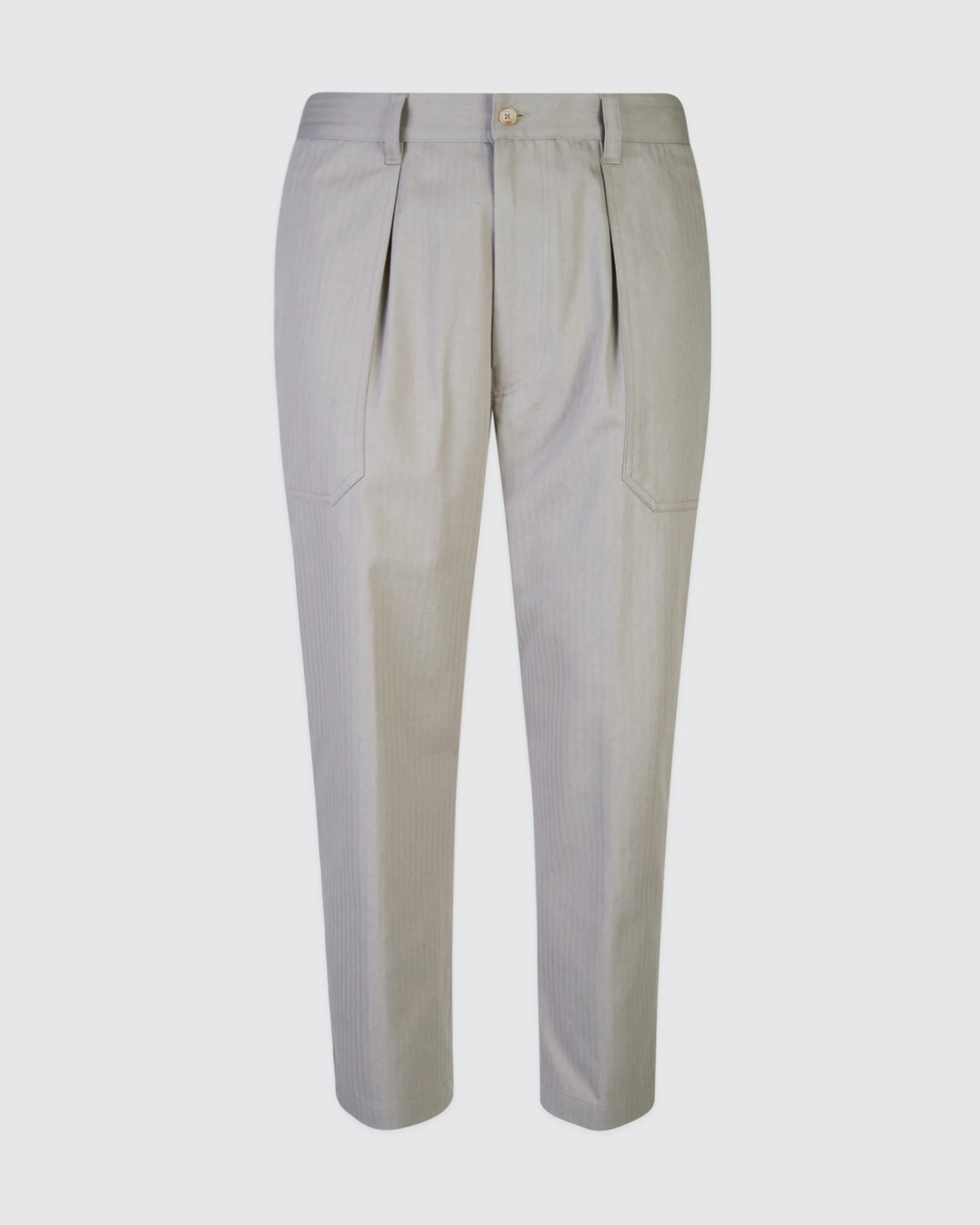 Pantalone Fatique in Cotone Relax Fit con Pinces - Image 8