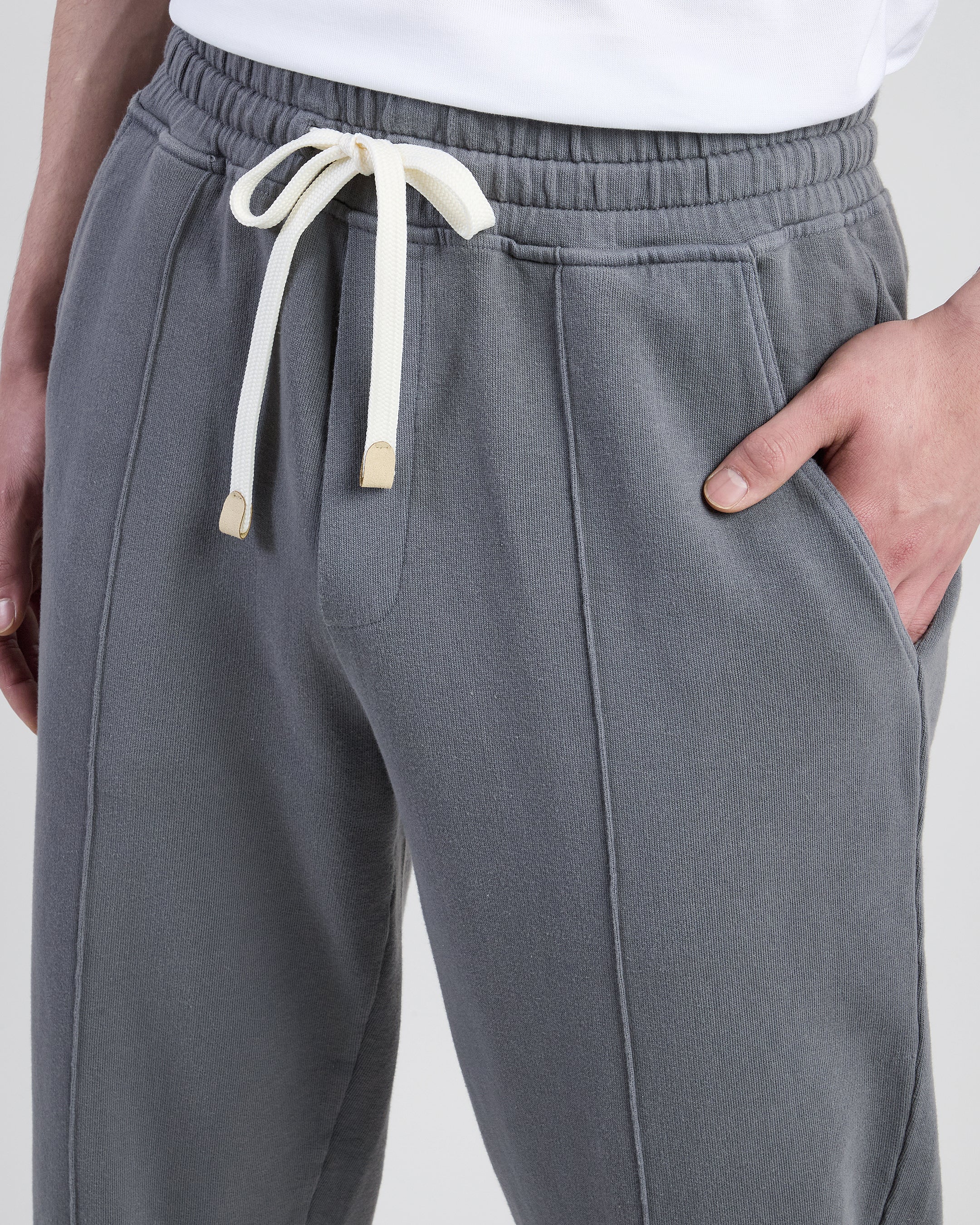 Pantaloni Jogger in Jersey di Cotone Tinto in Capo - Image 3
