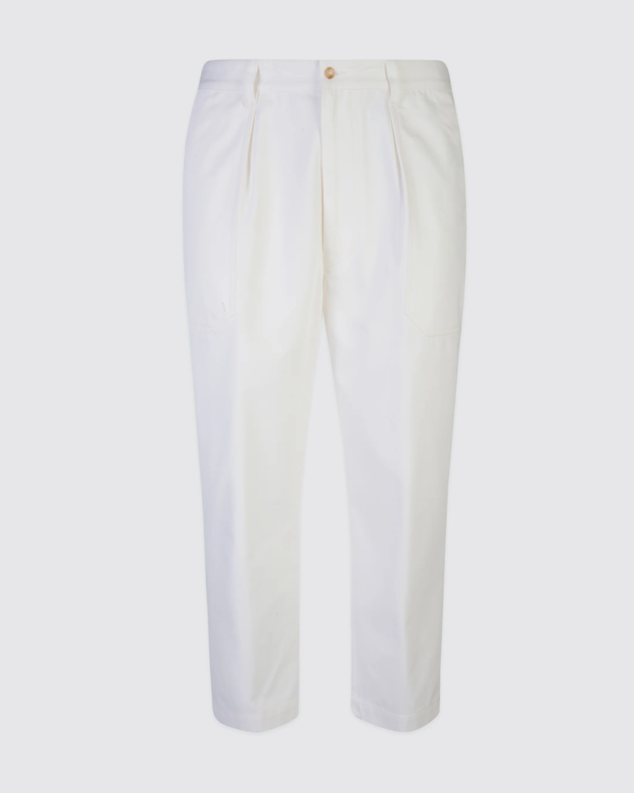 Pantalone Fatique in Cotone con Pinces Relax Fit - Image 4