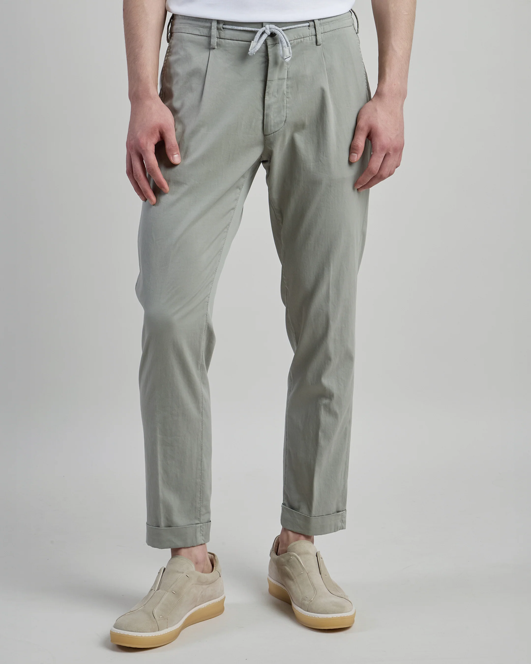 Pantalone Jogger Uomo in Cotone e Seta