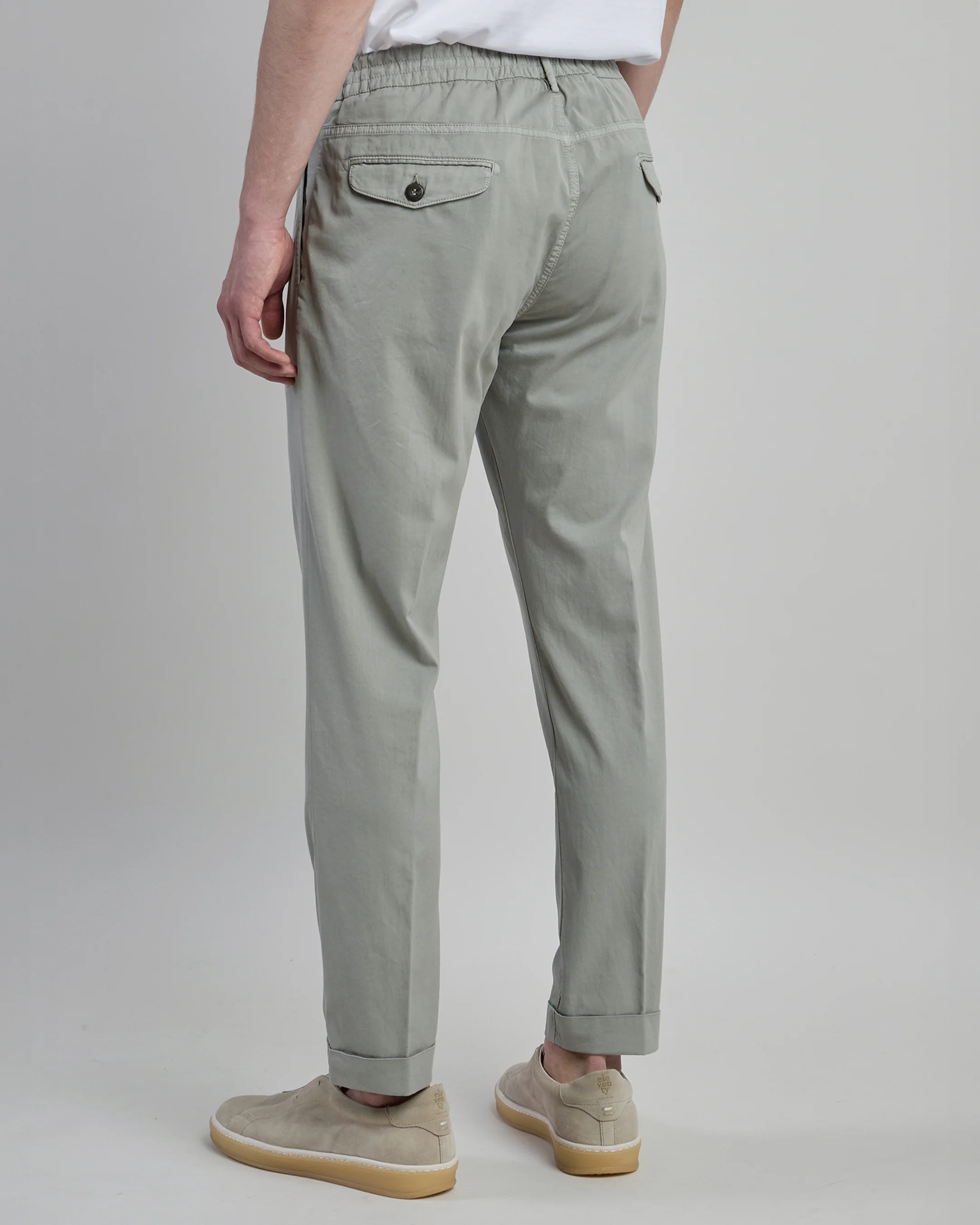 Pantalone Jogger Uomo in Cotone e Seta - Image 2