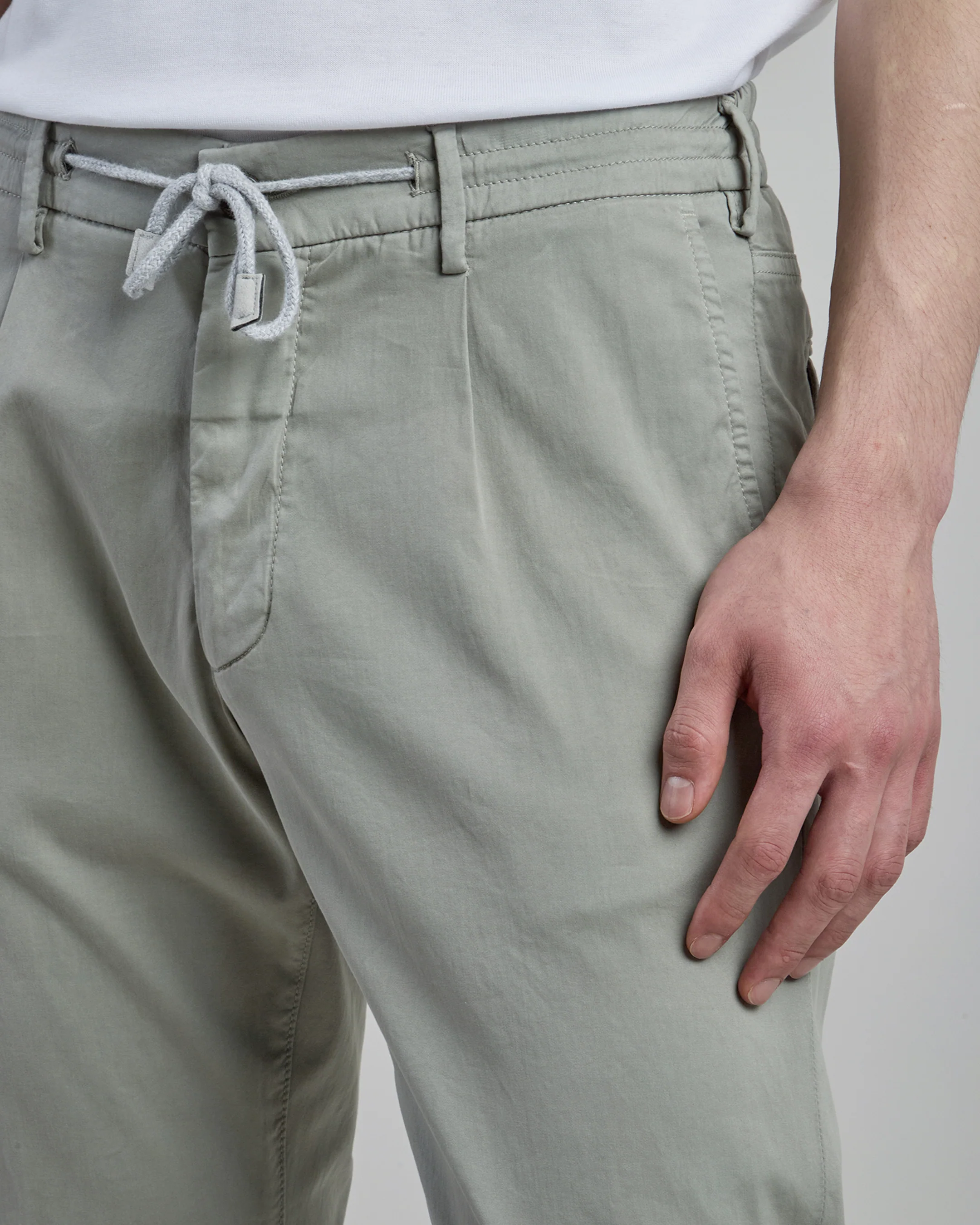 Pantalone Jogger Uomo in Cotone e Seta - Image 3