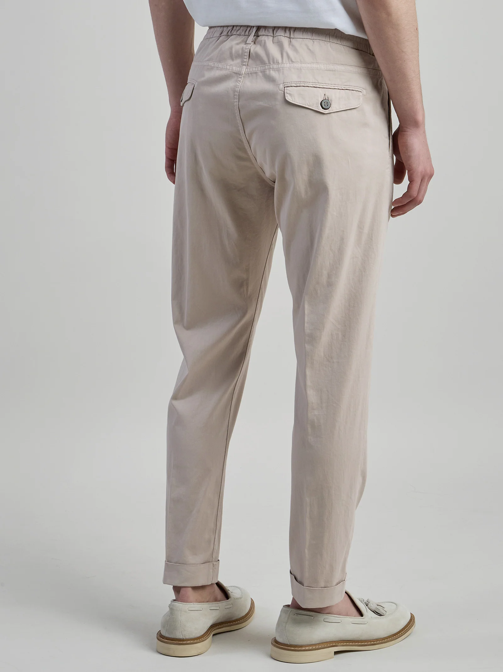 Pantalone Jogger Uomo in Cotone e Seta - Image 6
