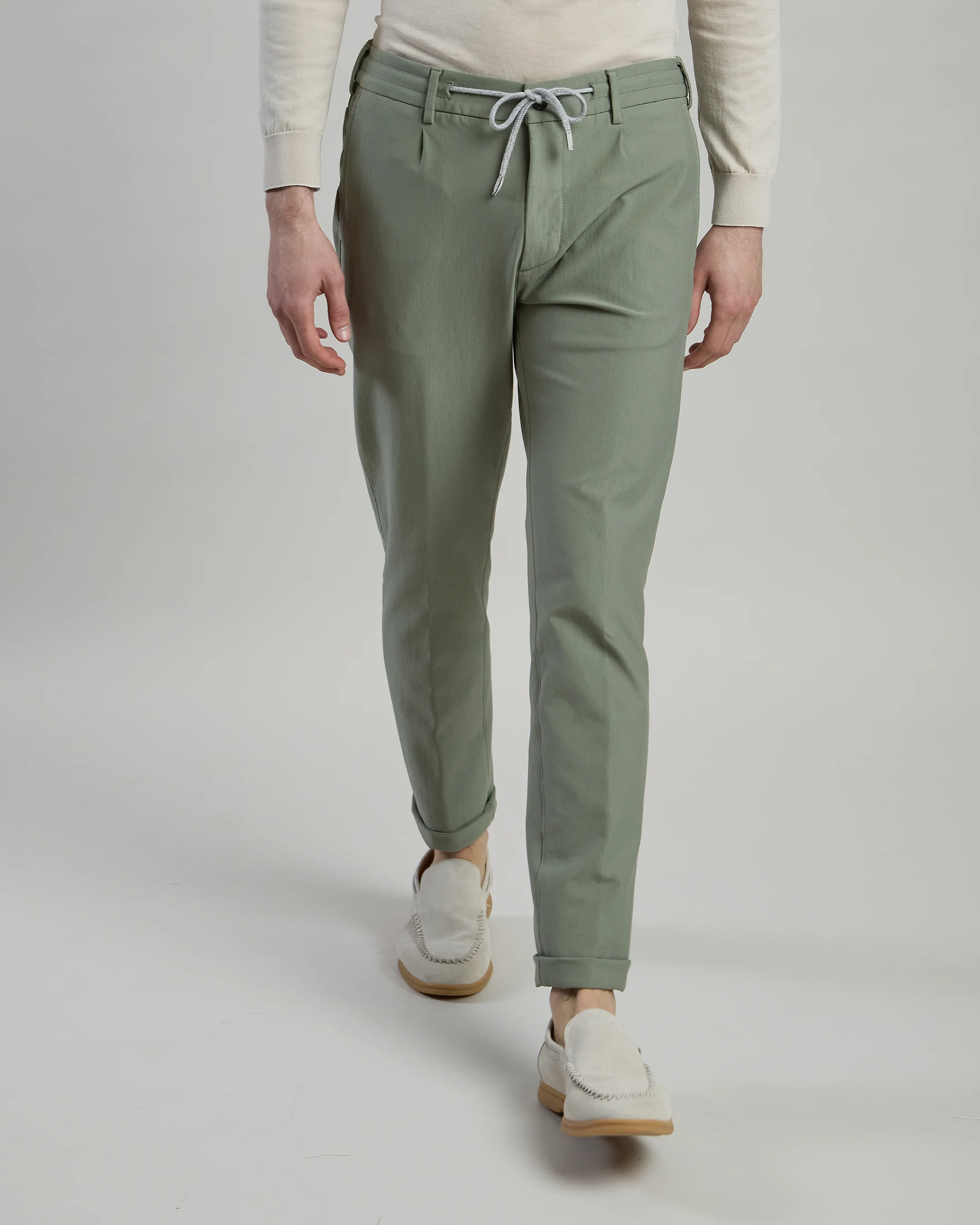 Pantalone Cinque Tasche in Cotone Stretch da Uomo