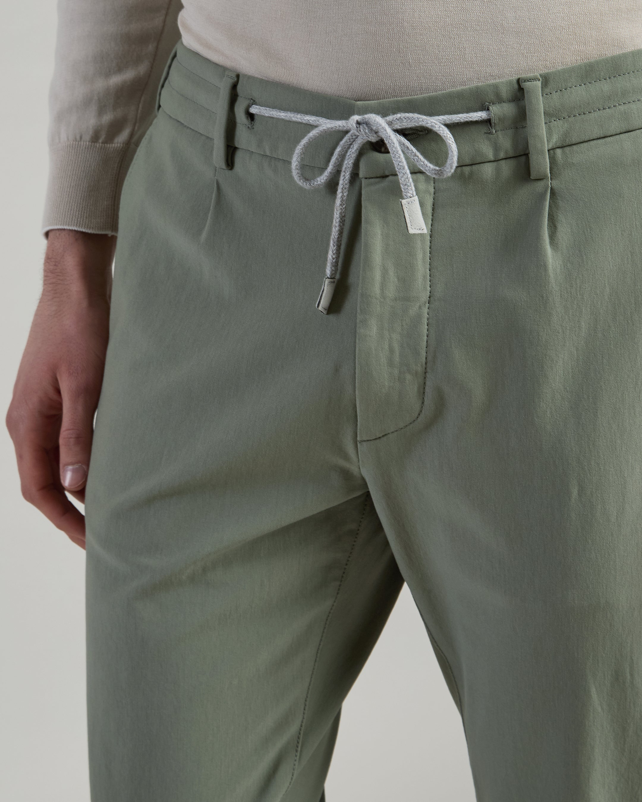 Pantalone Cinque Tasche in Cotone Stretch da Uomo - Image 3