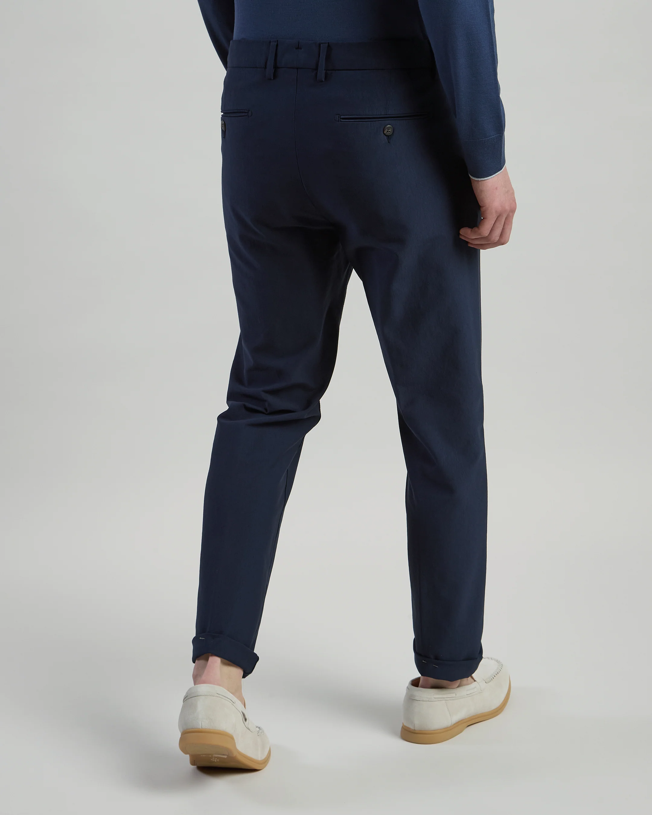 Pantalone Chino in Cotone Stretch Regular Fit - Image 2