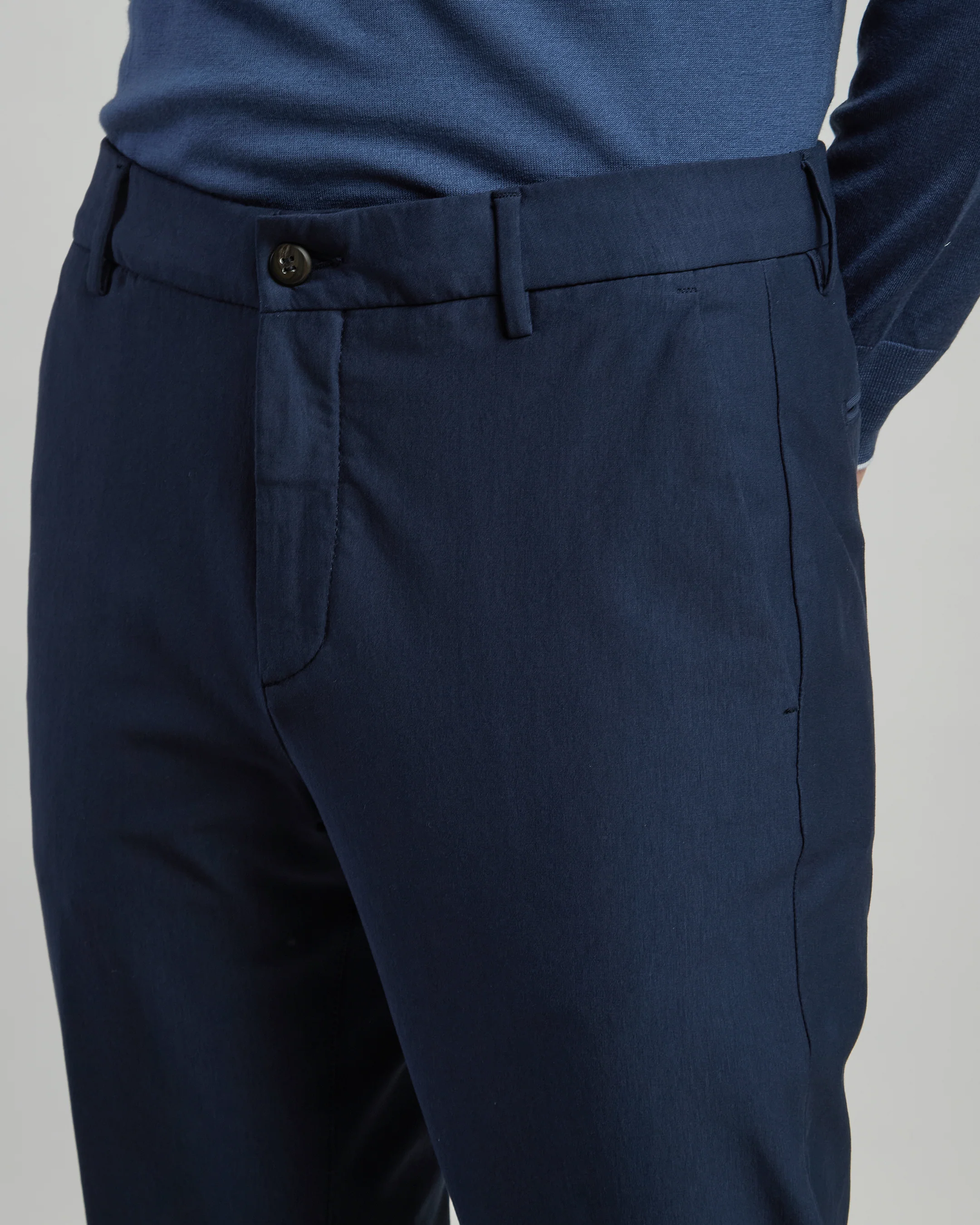 Pantalone Chino in Cotone Stretch Regular Fit - Image 3