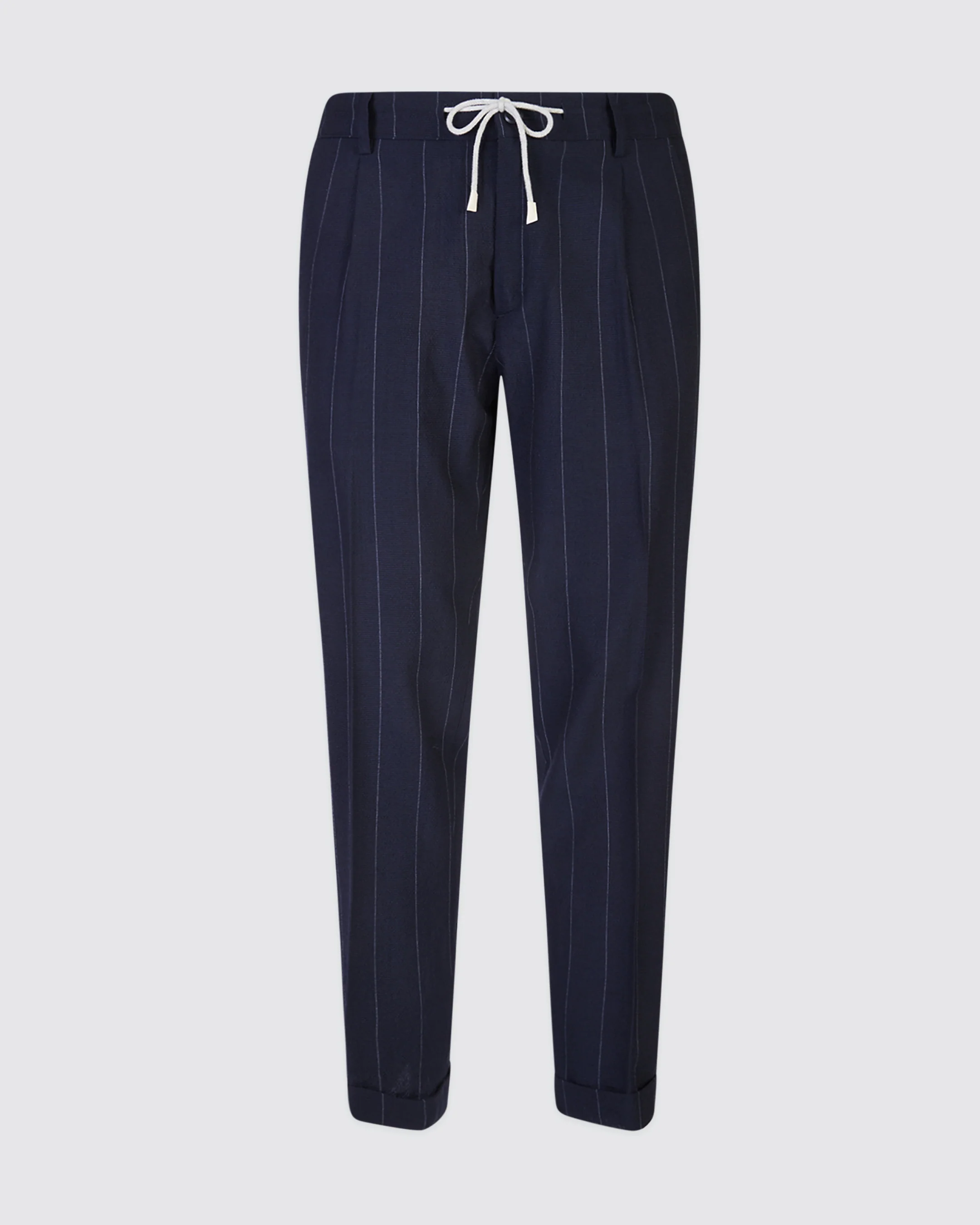 Pantaloni Jogger in Lana Stretch con Pinces da Uomo - Image 4