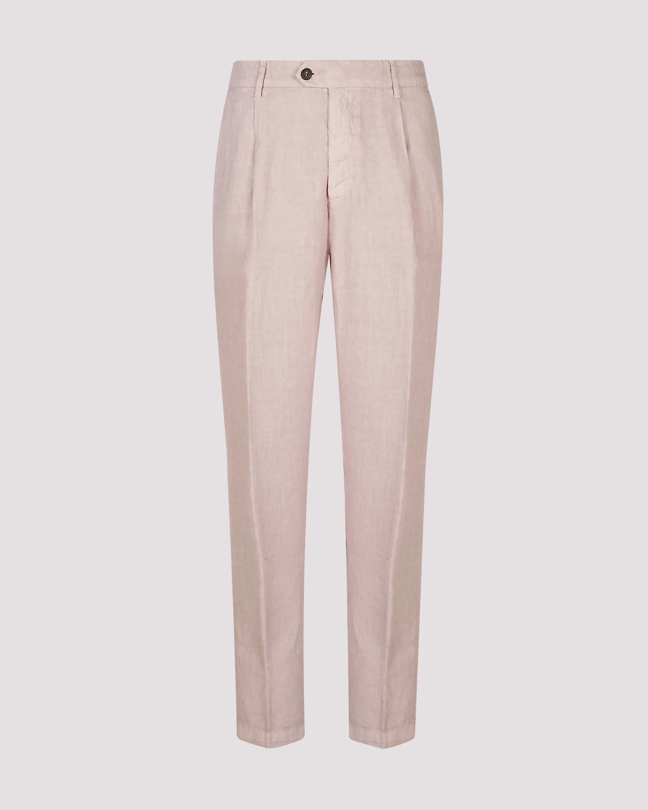 Pantalone in Lino da Uomo con Pinces e Tinto in Capo - Image 5