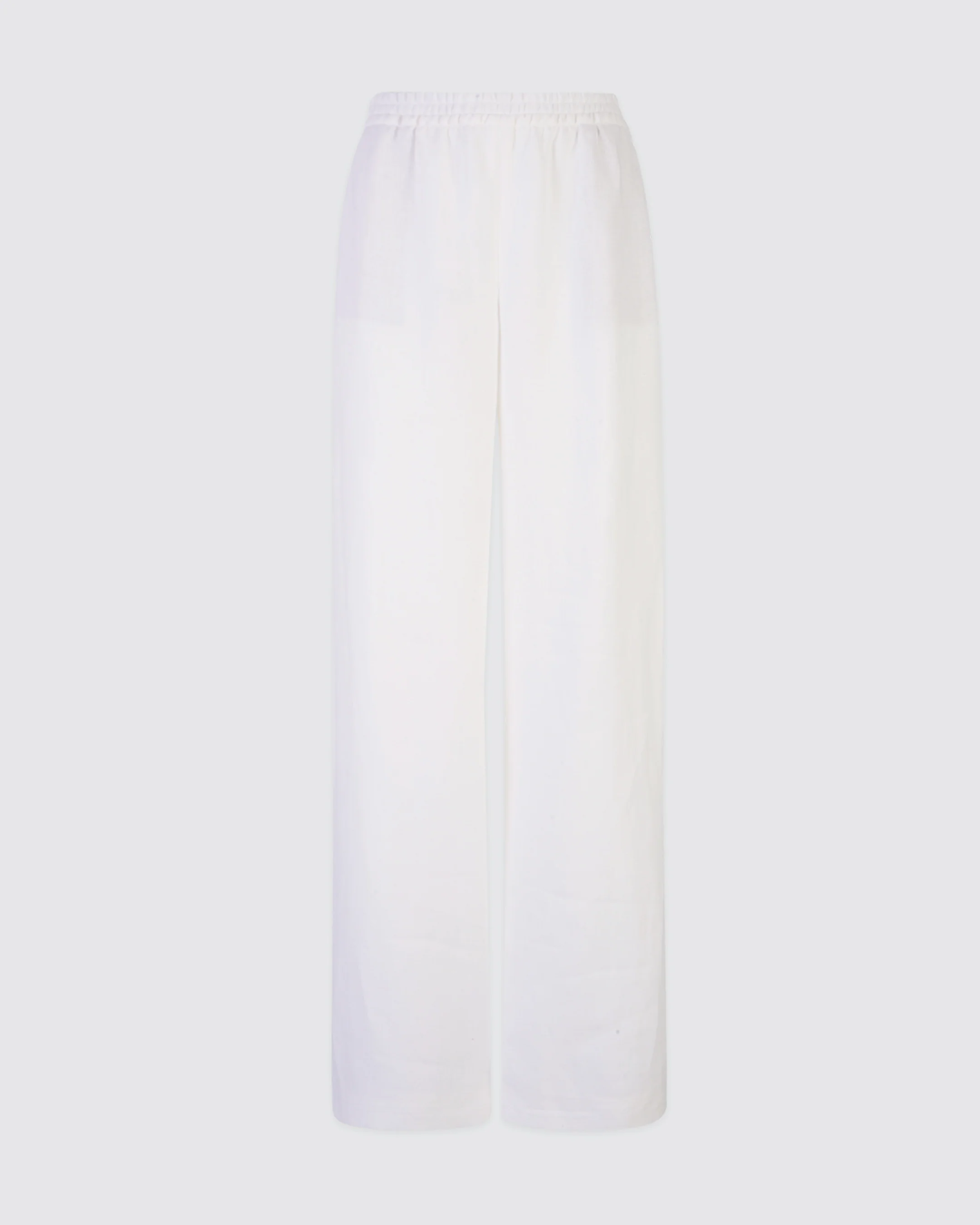 Pantalone in lino con elastico e coulisse da donna - Image 4