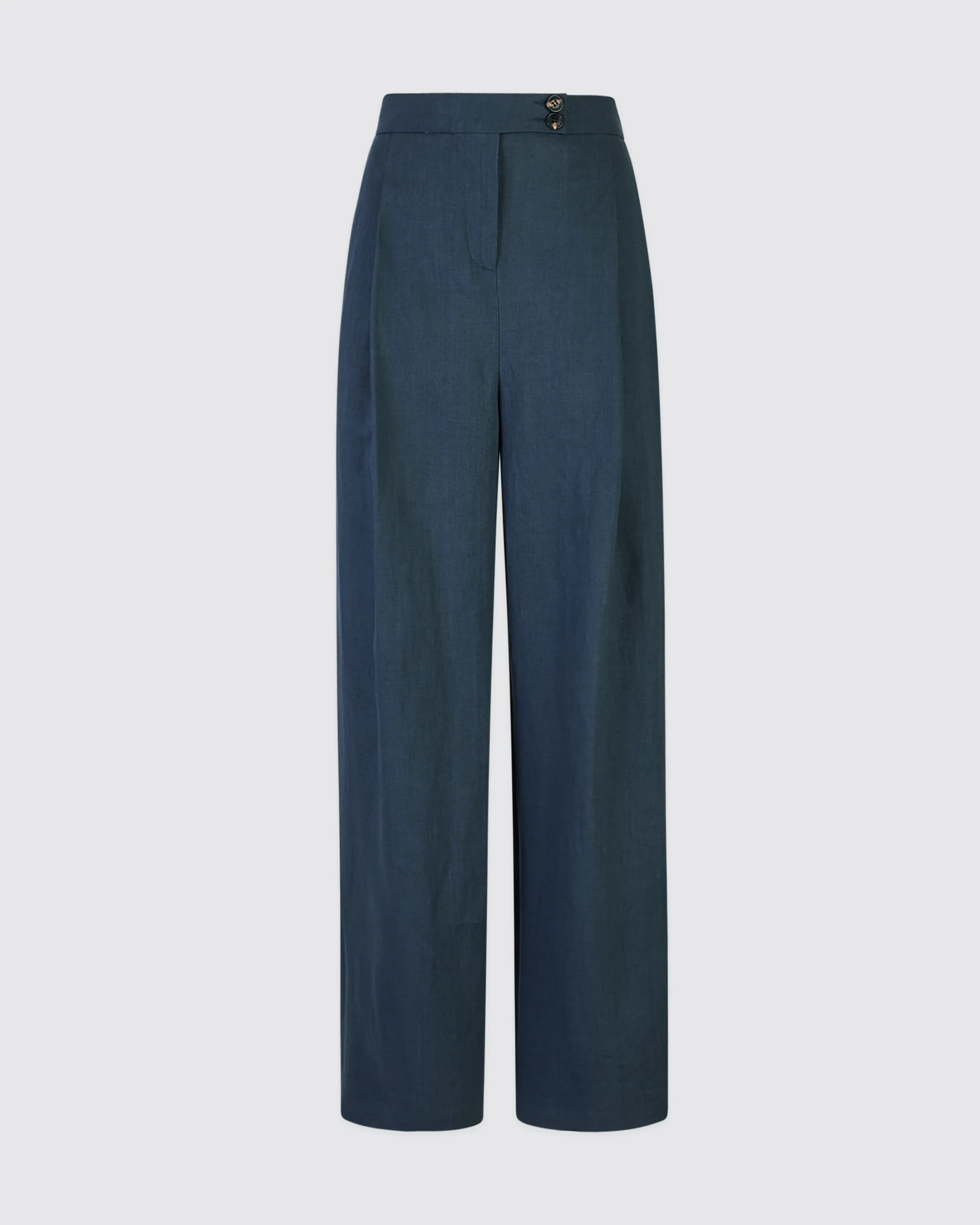 Pantalone in Lino a Vita Alta Sartoriale per Donna - Image 4