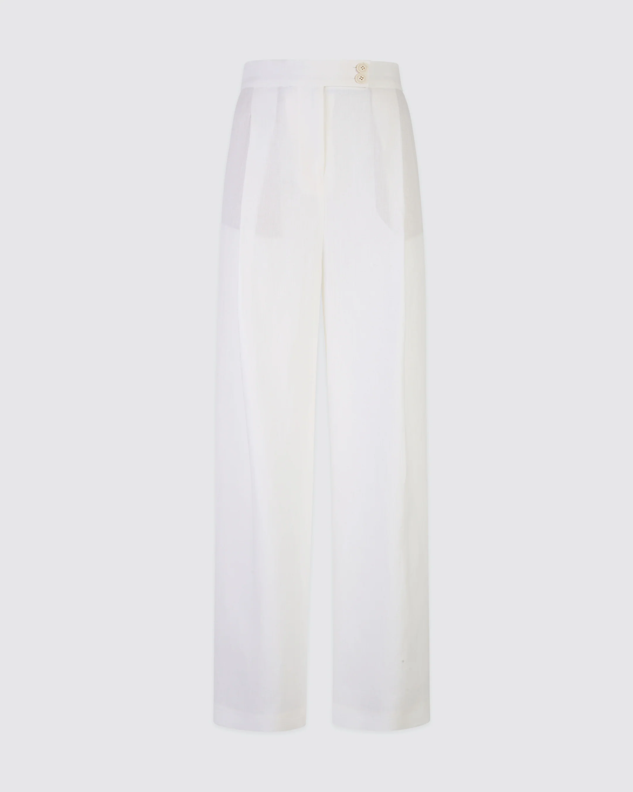 Pantalone in Lino a Vita Alta Sartoriale per Donna - Image 5