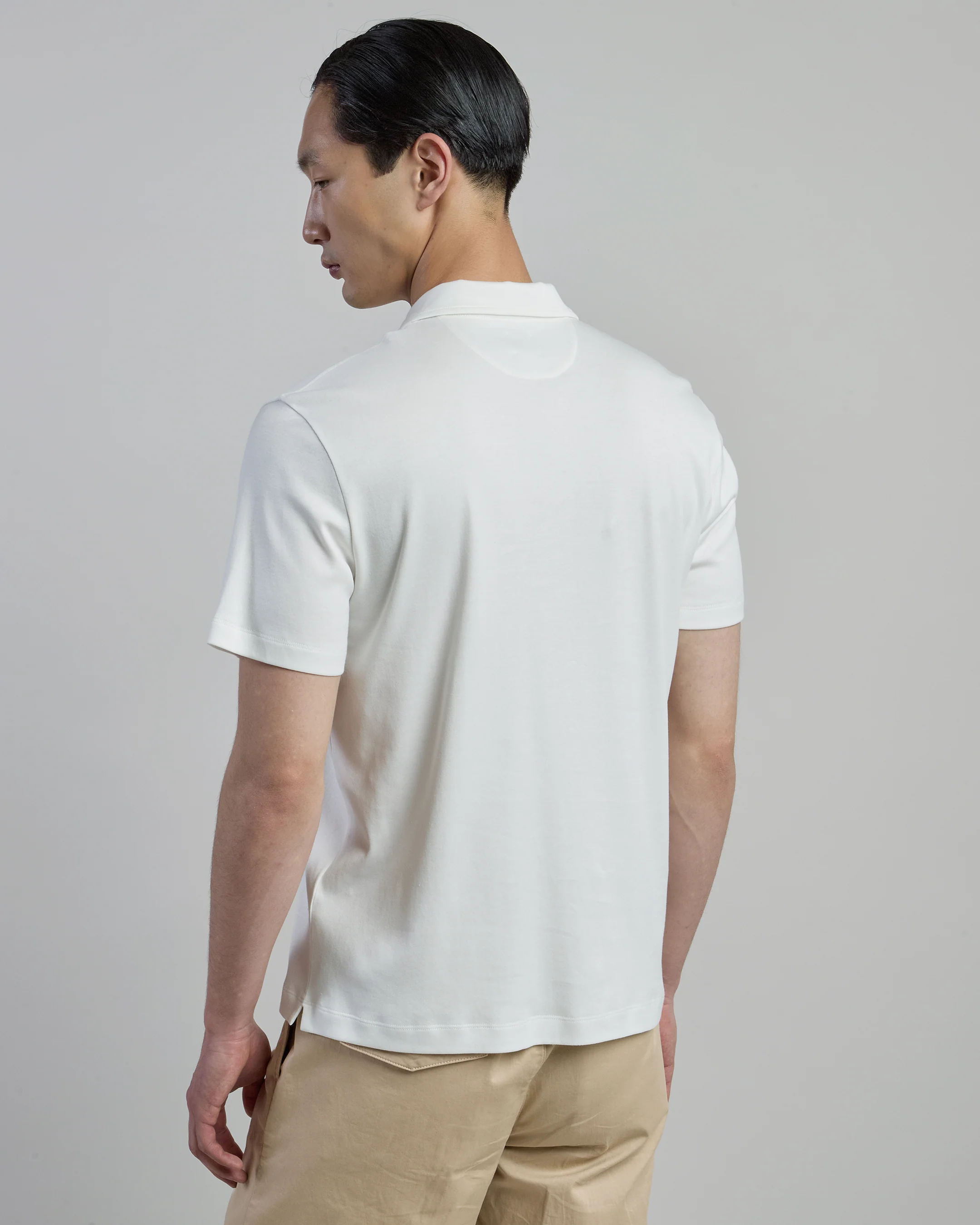 Polo in Cotone Giza Interlock a Manica Corta - Image 2