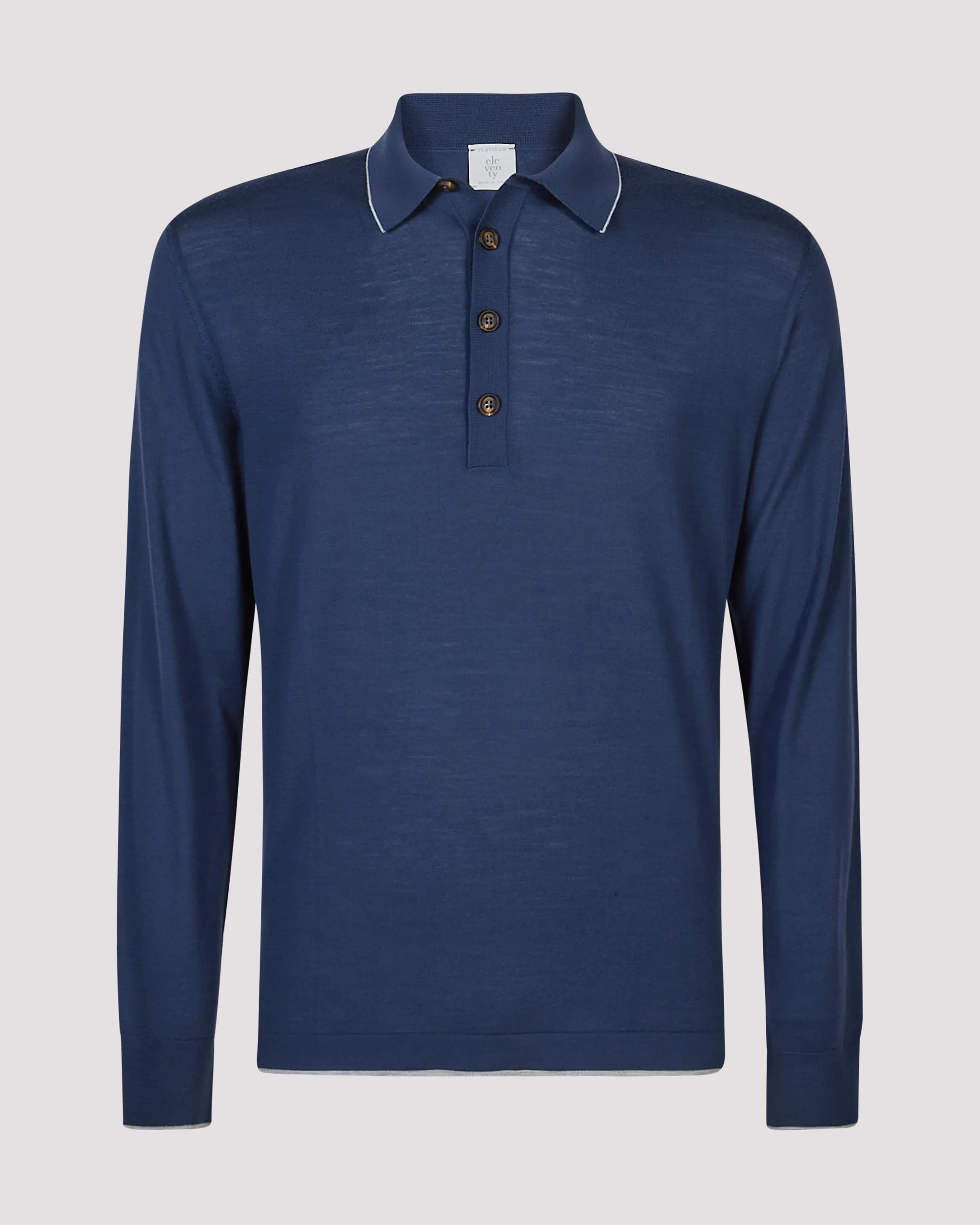 Polo in Maglia Lana Merino 14 Micron a Manica Lunga - Image 5
