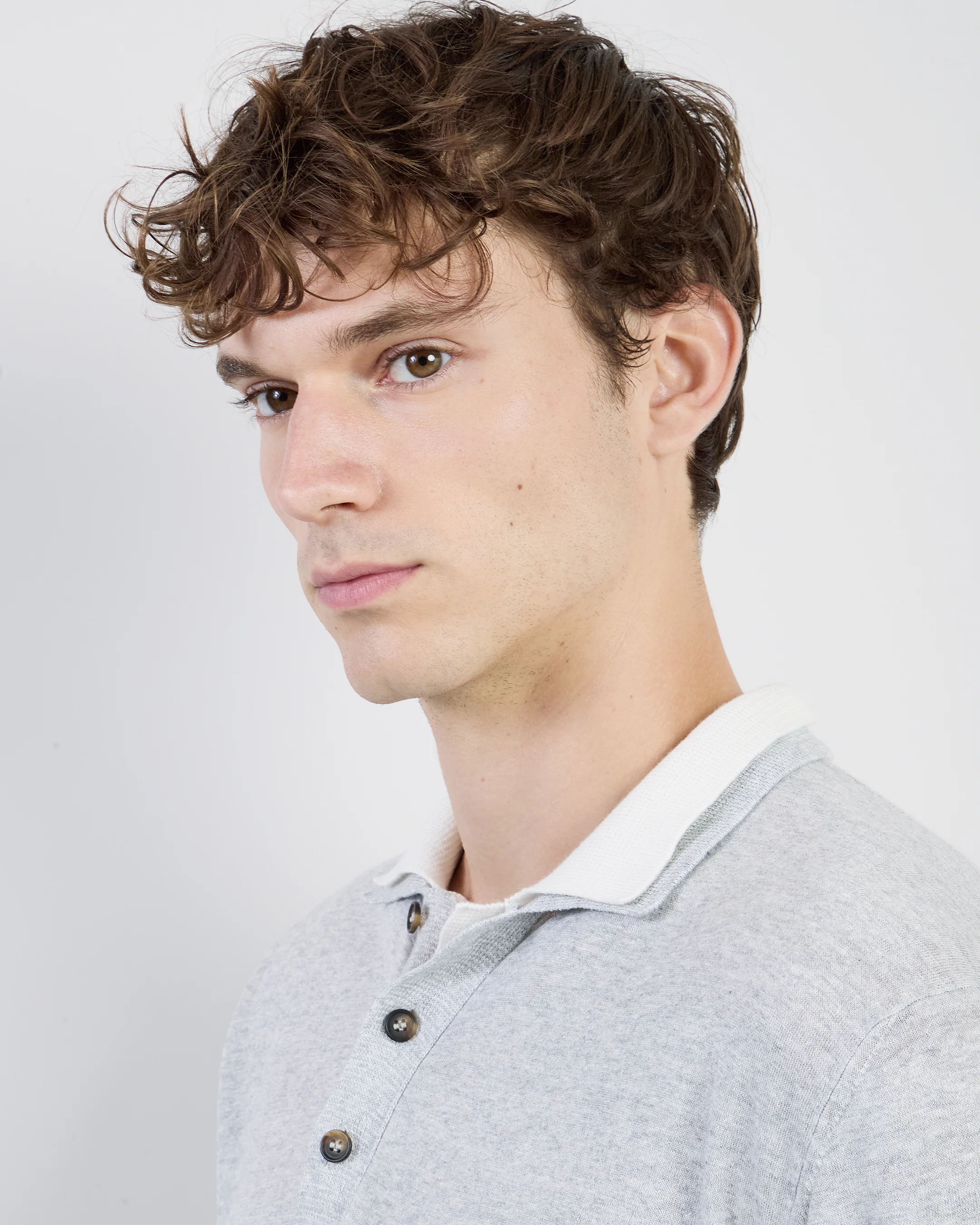 Polo in Maglia di Lino e Cashmere da Uomo - Image 6