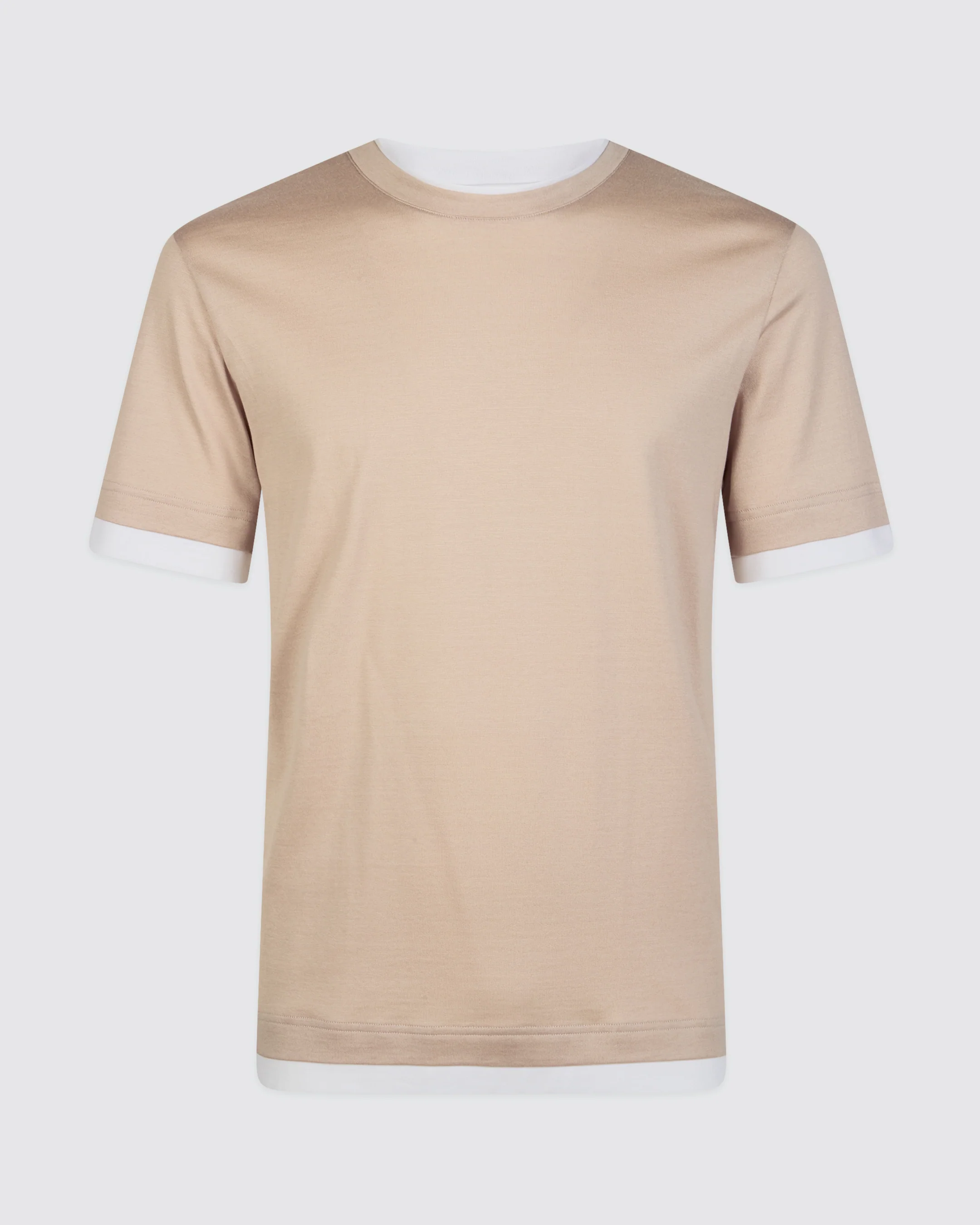 T-shirt Girocollo in Jersey di Cotone Giza da Uomo - Image 13