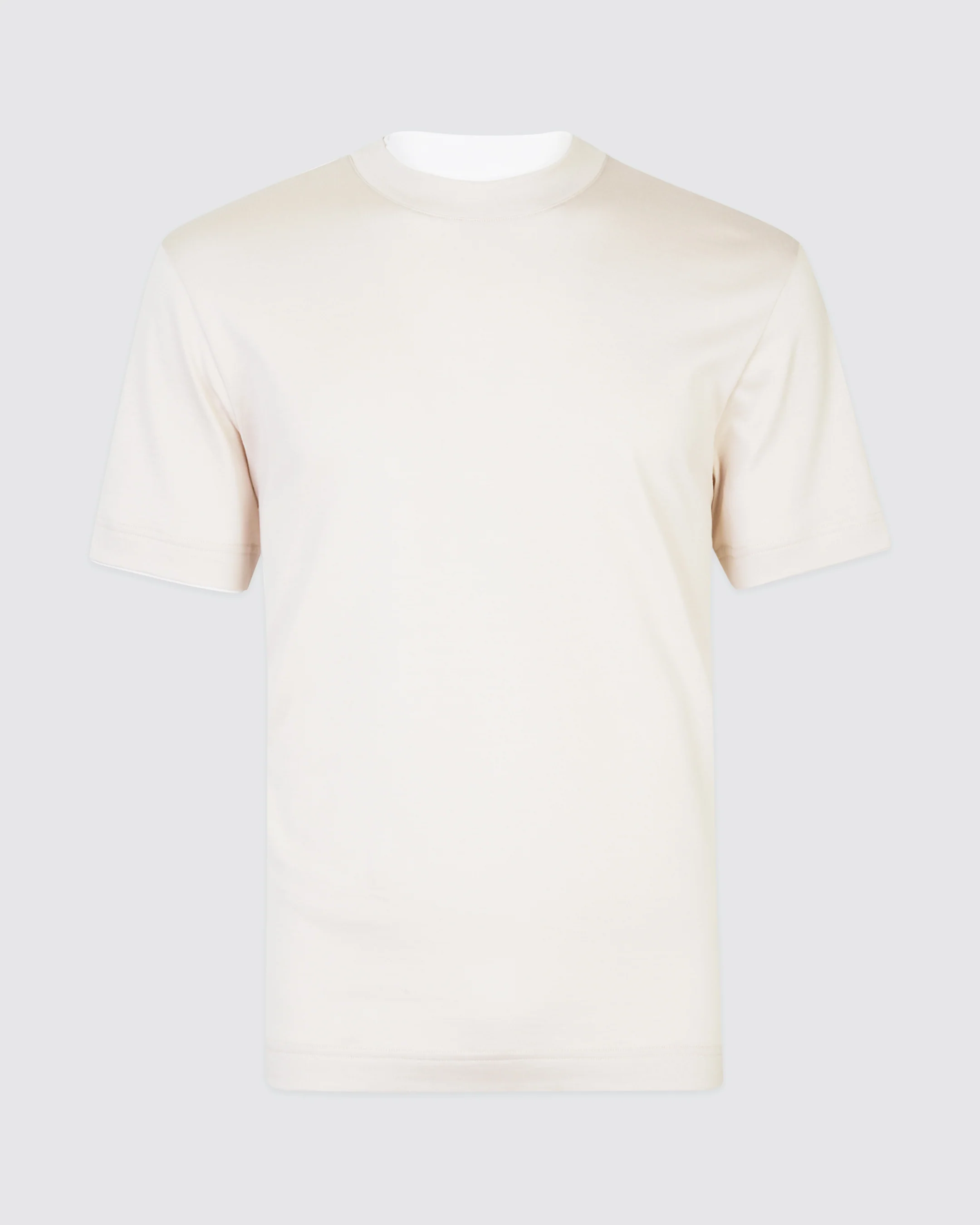 T-shirt Girocollo in Jersey di Cotone Giza da Uomo - Image 4
