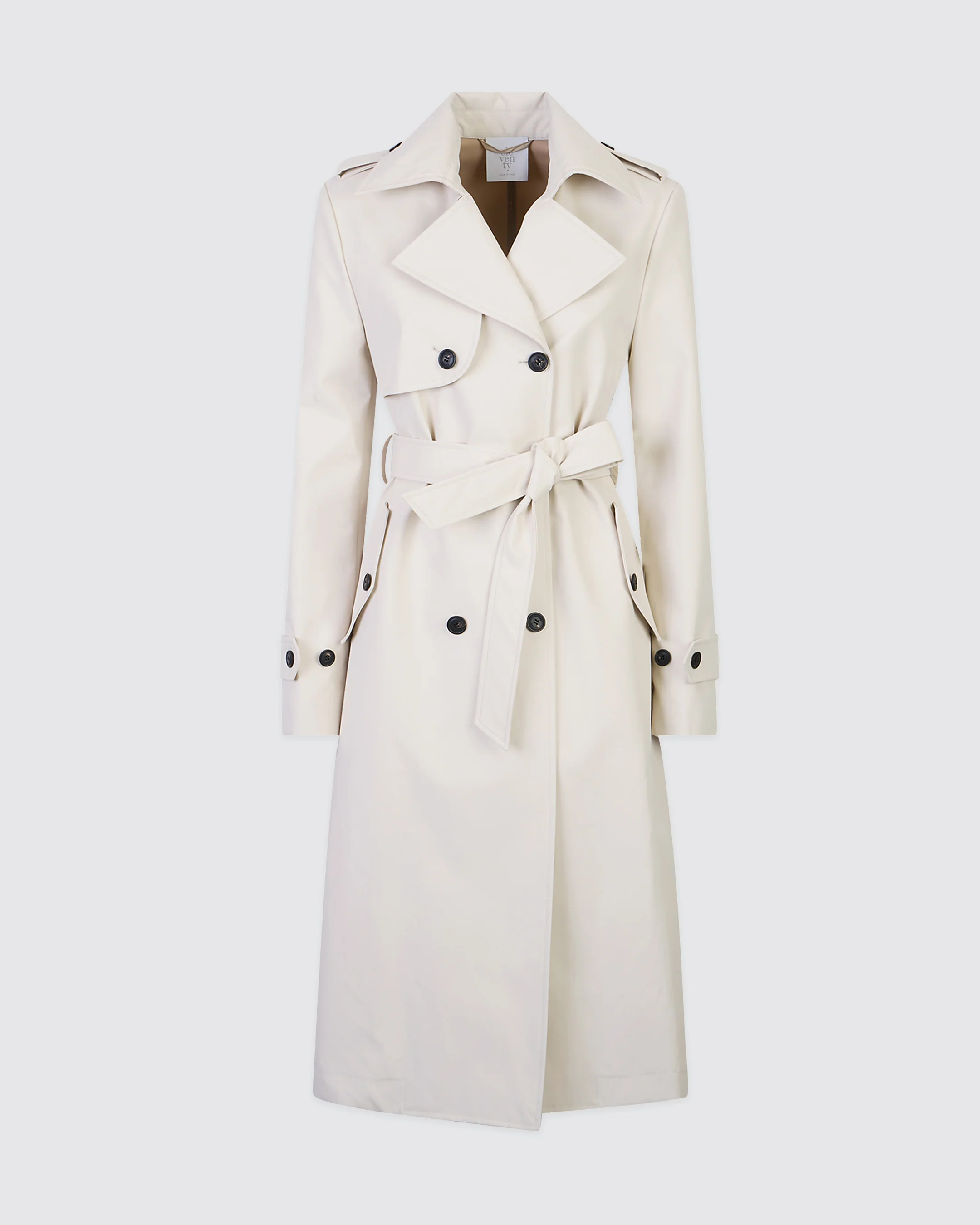Trench lungo in cotone antigoccia da donna - Image 5